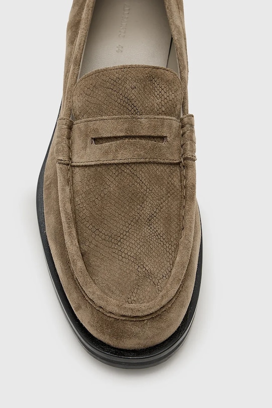 Semišové mokasíny AllSaints Bloom Suede Loafer M022FC hnědá