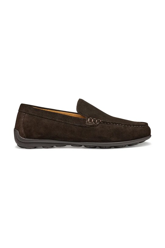 Semišové mokasíny Geox U SPHERICA EC16 casual hnědá U55HYA.00022.C6006