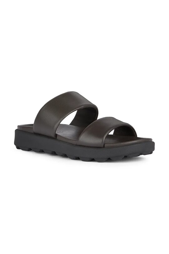 Kožené šľapky Geox U SPHERICA EC6 U45GWA.00085.C6006 hnedá SS25