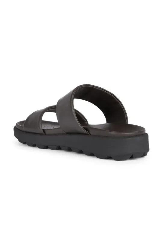 Geox papuci de piele U SPHERICA EC6 maro U45GWA.00085.C6006