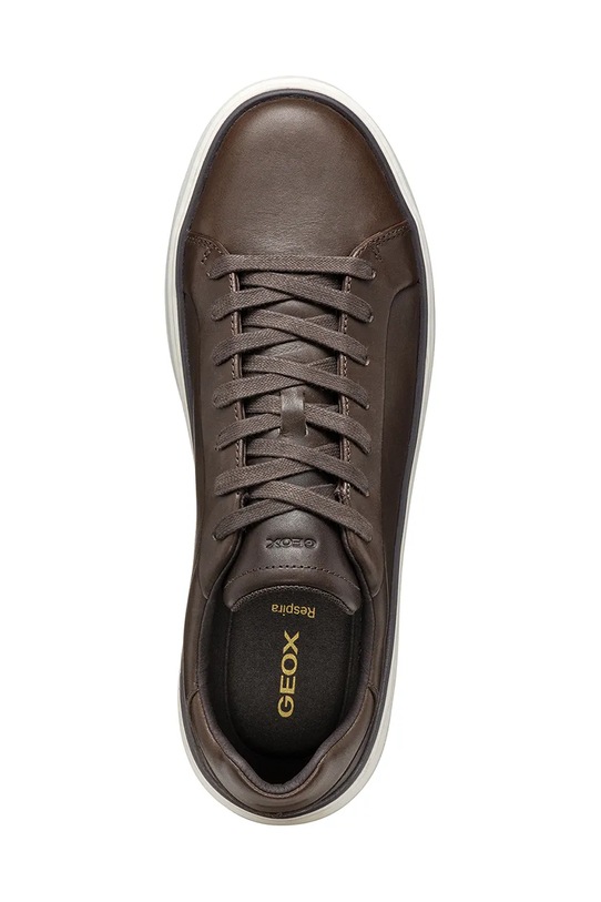 Kožené sneakers boty Geox U ZACKERTY U46HPA.000CL.C6010 hnědá