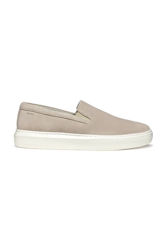 Geox tenisówki zamszowe U DEIVEN slip on beżowy U555WB.00022.C5004