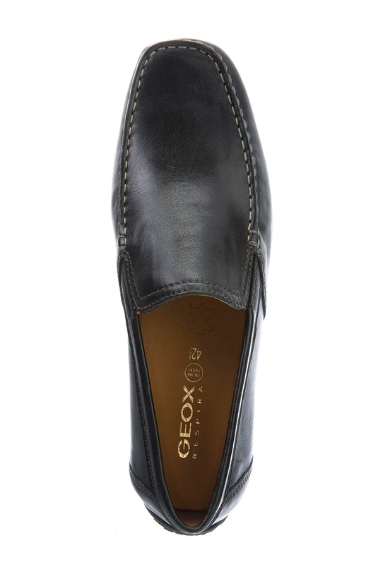 Geox mokasyny skórzane UOMO MONER U1144V.00039.C9999 czarny