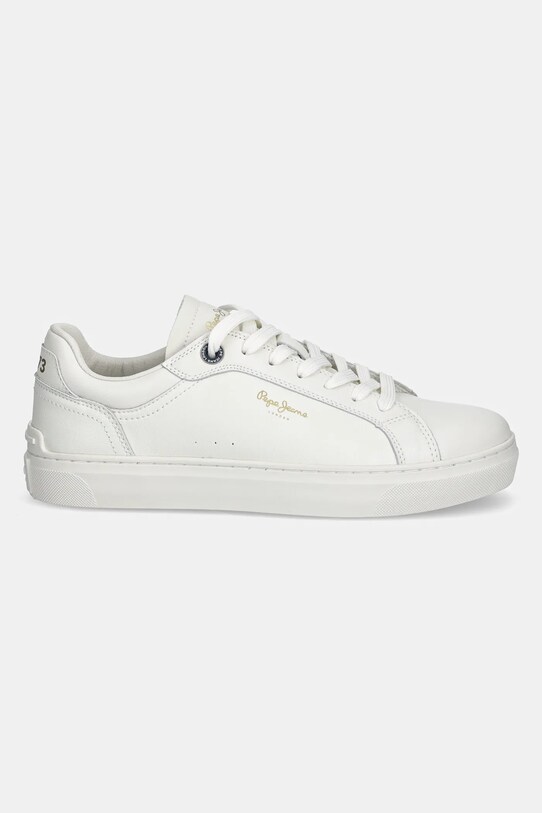 Kožené sneakers boty Pepe Jeans CAMDEN EDITION M PMS00045 bílá SS25