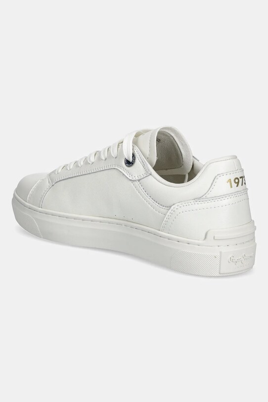 Boty Kožené sneakers boty Pepe Jeans CAMDEN EDITION M PMS00045 bílá