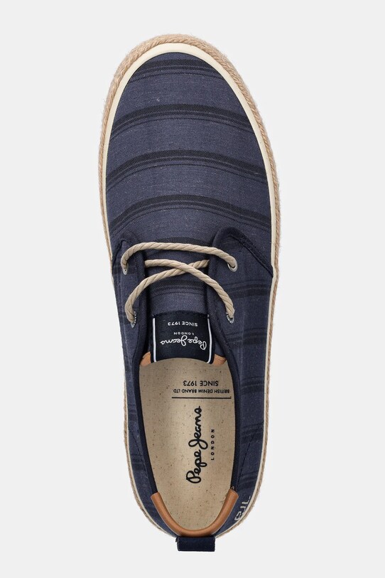 Еспадрилі Pepe Jeans PORT LINES темно-синій PMS10331