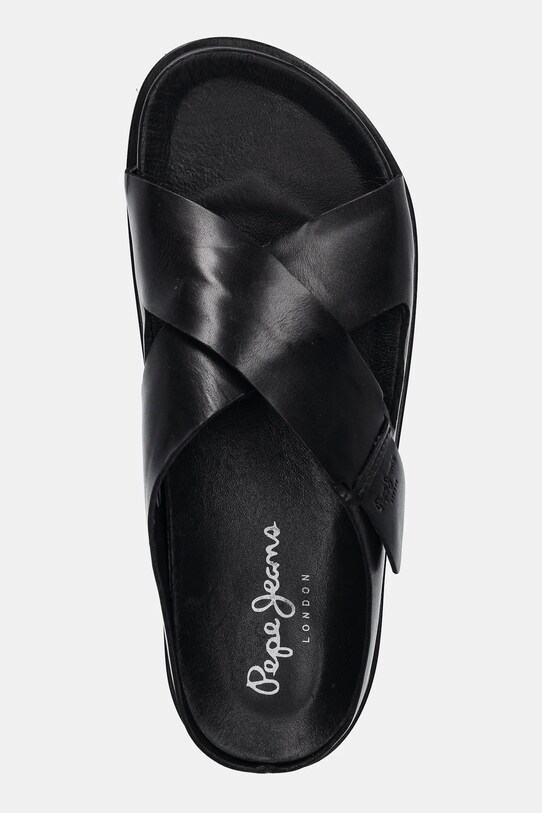 Кожаные шлепанцы Pepe Jeans CORBY DRESS чёрный PMS90125