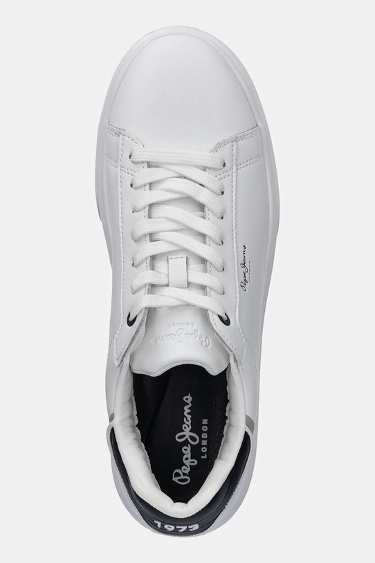 Δερμάτινα sneakers Pepe Jeans EATON ONE M λευκό PMS00044