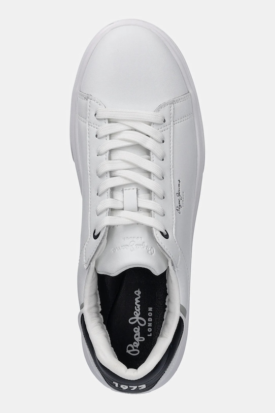 Δερμάτινα sneakers Pepe Jeans EATON ONE M λευκό PMS00044