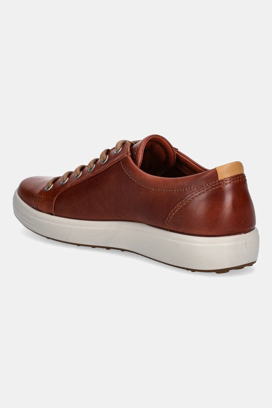 Cipők Ecco bőr sportcipő Soft 7 Shoe Lace Up 430004.01053 barna
