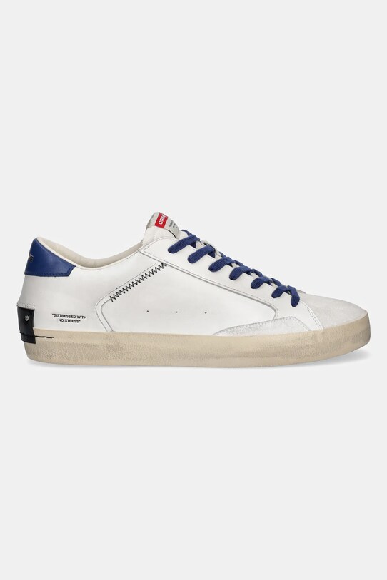 Crime London sneakers din piele DISTRESSED 14000PP7 alb SS25
