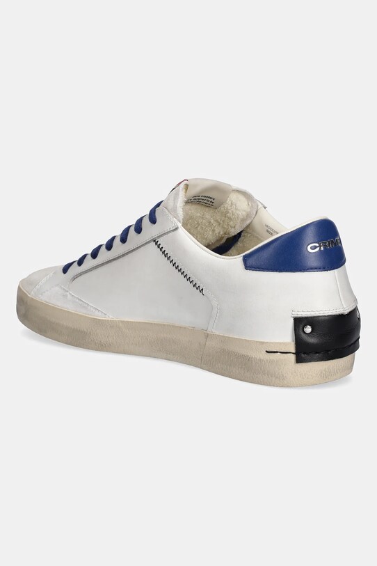Încălțăminte Crime London sneakers din piele DISTRESSED 14000PP7 alb