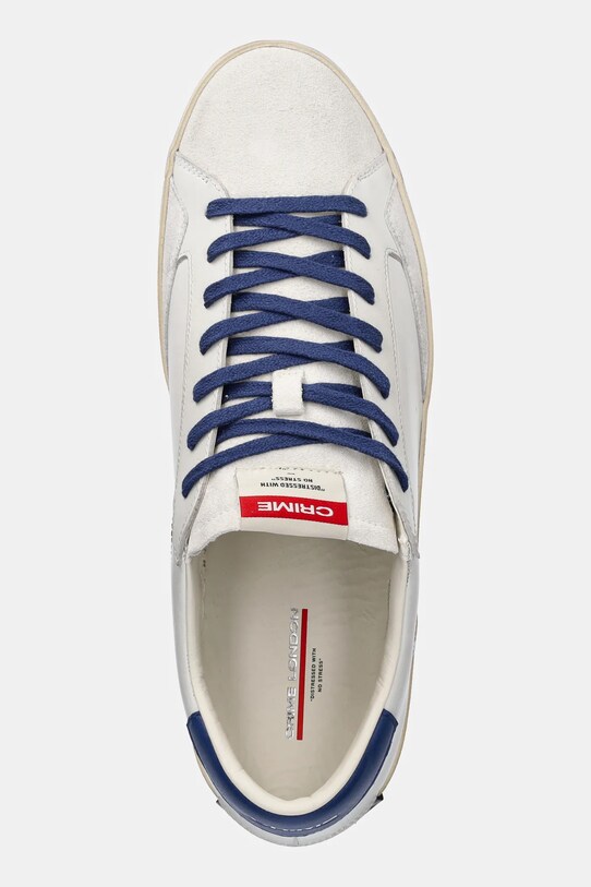 Crime London sneakers din piele DISTRESSED alb 14000PP7