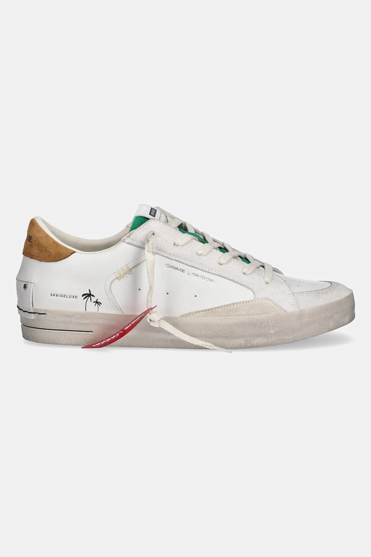 Usnjene superge Crime London SK8 DELUXE 14100PP7 bela SS25
