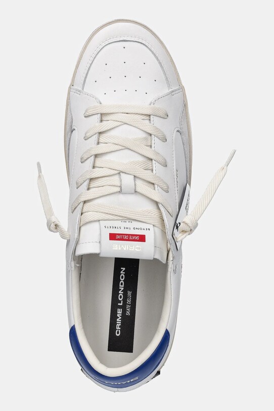 Crime London sneakersy skórzane SK8 DELUXE biały 14103PP7
