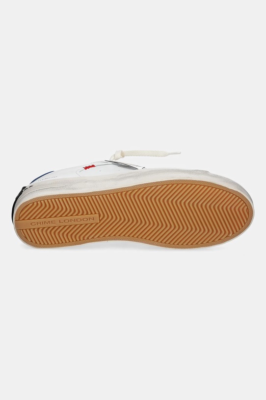 Kožené tenisky Crime London SK8 DELUXE 14103PP7 biela