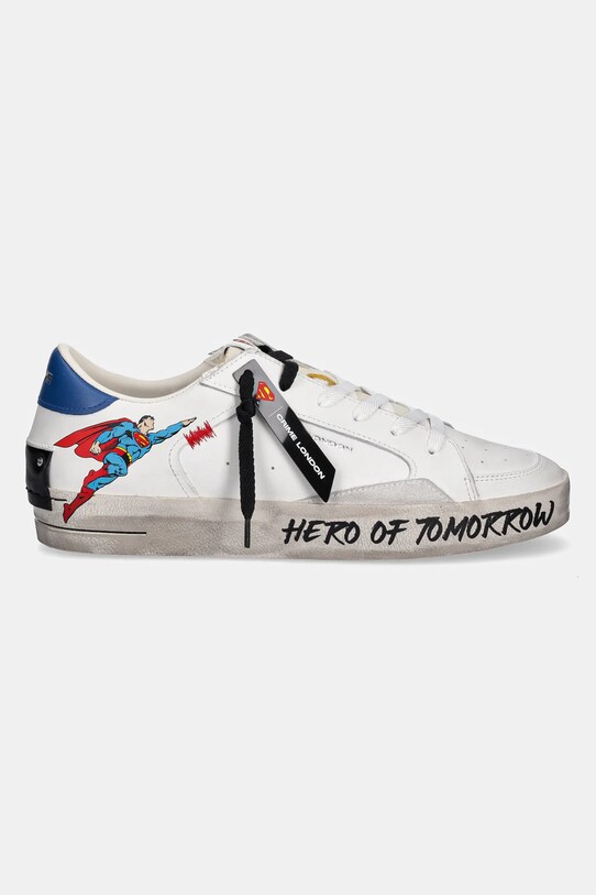 Crime London sneakers din piele SK8 DELUXE 77250PP7 alb SS25