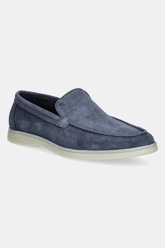 Hackett London mocasini din piele intoarsa MARTIN SOFT piele întoarsă albastru HMS21473