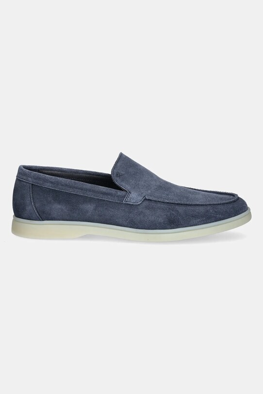Hackett London mocasini din piele intoarsa MARTIN SOFT HMS21473 albastru SS25