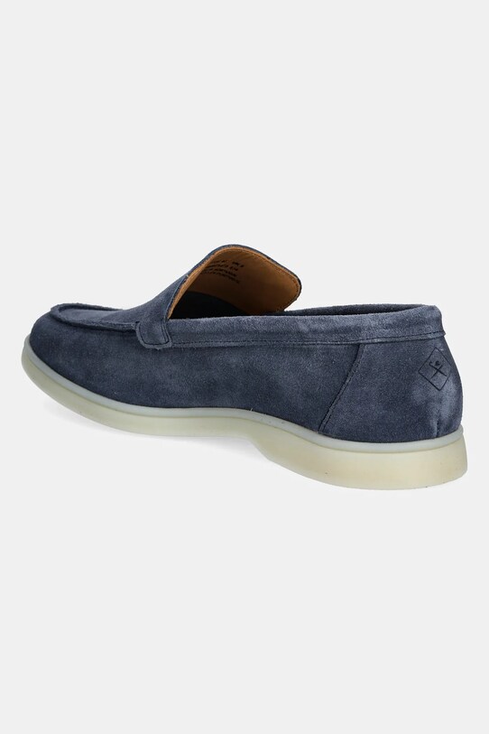 Încălțăminte Hackett London mocasini din piele intoarsa MARTIN SOFT HMS21473 albastru