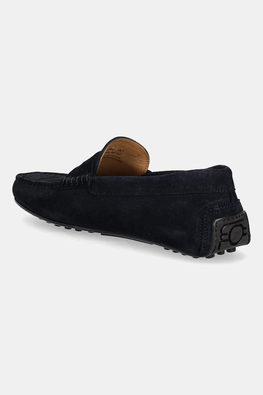 Încălțăminte Hackett London mocasini din piele întoarsă DRIVER LOAFER HMS21485 bleumarin