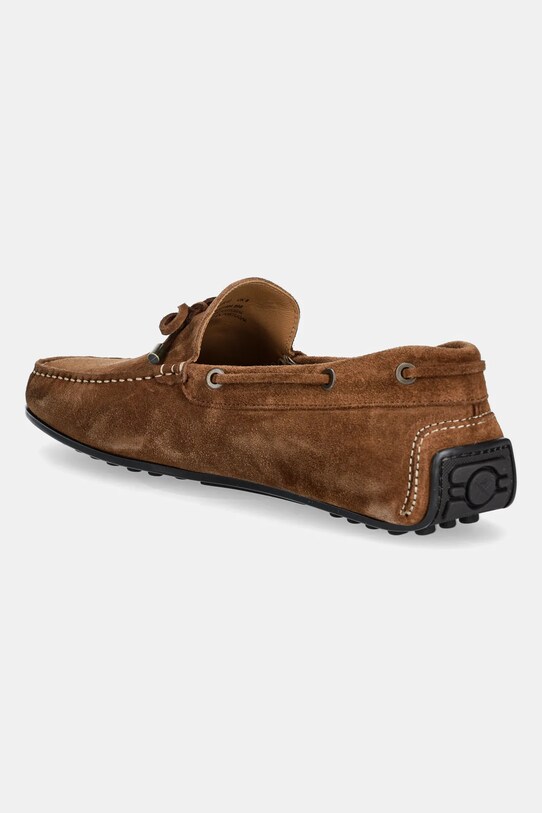 Obuwie Hackett London mokasyny zamszowe DRIVER LACE HMS21484 brązowy