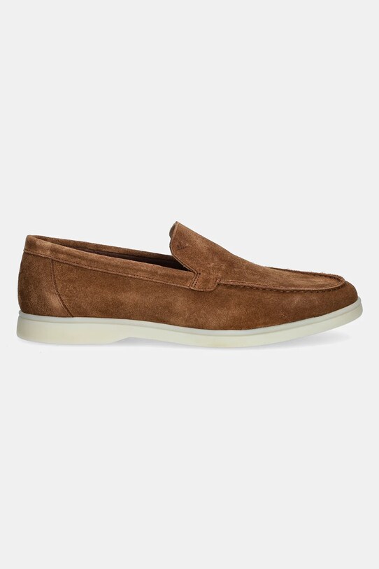 Hackett London mocasini din piele intoarsa MARTIN SOFT HMS21473.877 maro SS25