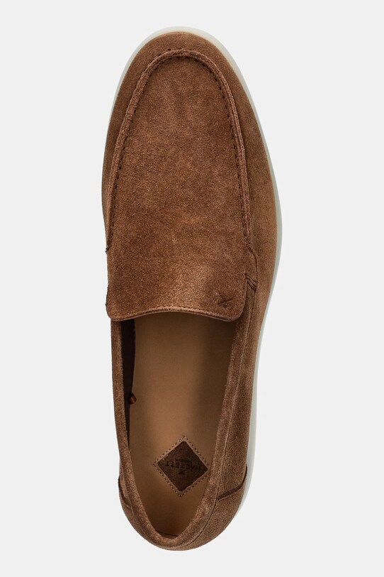Hackett London mocasini din piele intoarsa MARTIN SOFT maro HMS21473.877