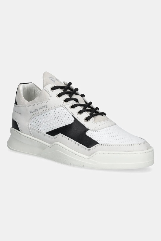 Kožené tenisky Filling Pieces Low Top Ghost Paneled nízky biela 25298802024