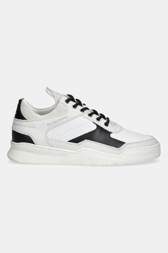 Kožené tenisky Filling Pieces Low Top Ghost Paneled 25298802024 biela SS25