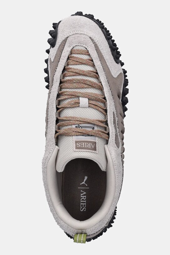 Велурени маратонки Puma x Aries Mostro Craft сив 401318