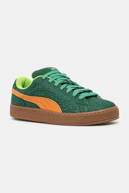 Puma sneakers din piele intoarsă Suede XL piele întoarsă verde 401304