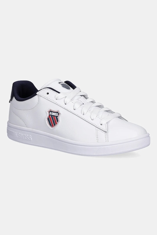 Sneakers boty K-Swiss COURT SHIELD II potažená kůže bílá 04412.983.M