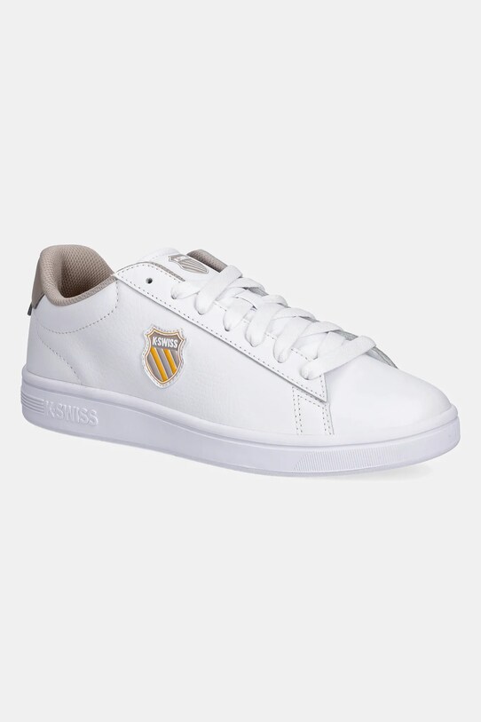Sneakers boty K-Swiss COURT SHIELD II potažená kůže bílá 04412.988.M