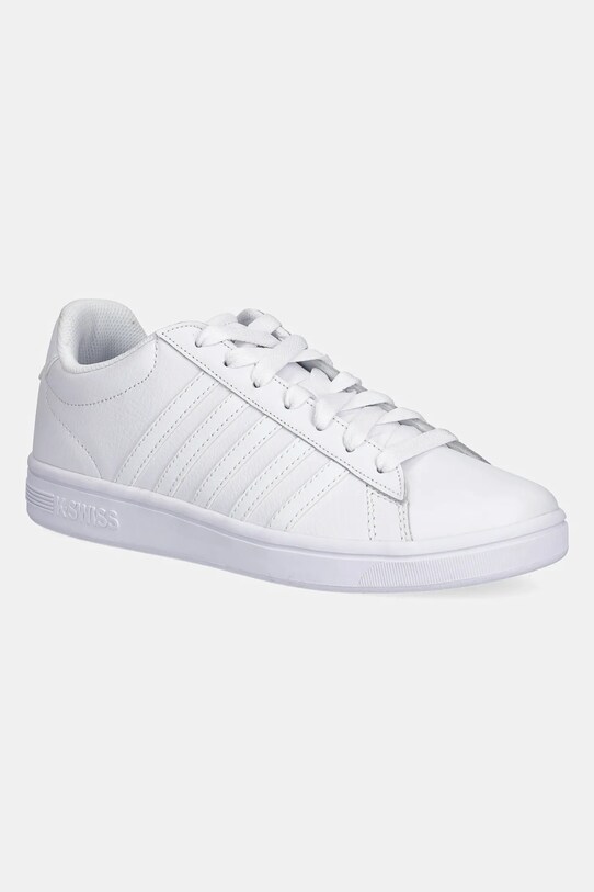 Sneakers boty K-Swiss COURT TIEBREAK II potažená kůže bílá 04413.100.M
