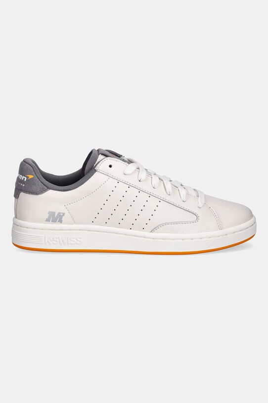 Kožené sneakers boty K-Swiss LOZAN KLUB X MCLAREN 04415.104.M bílá SS25