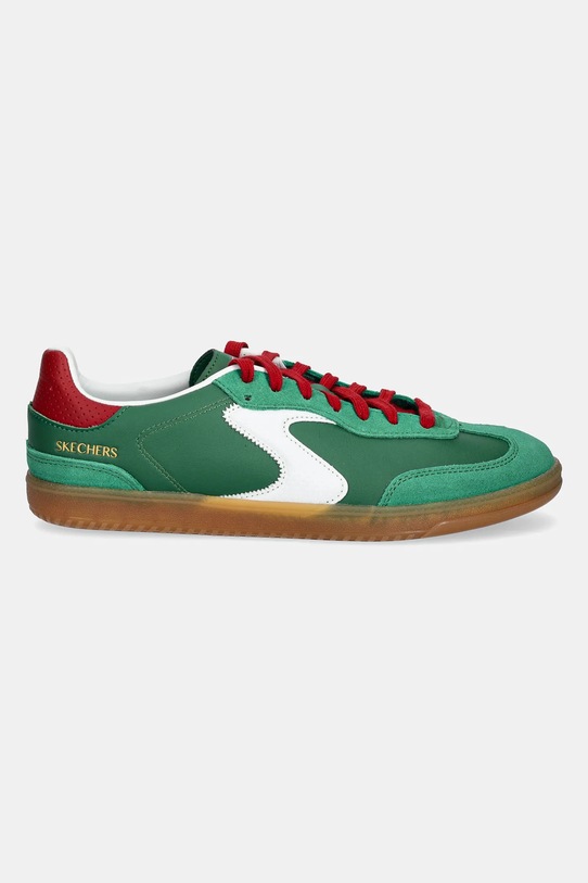 Skechers sneakersy skórzane HOTSHOT 254152 zielony SS25