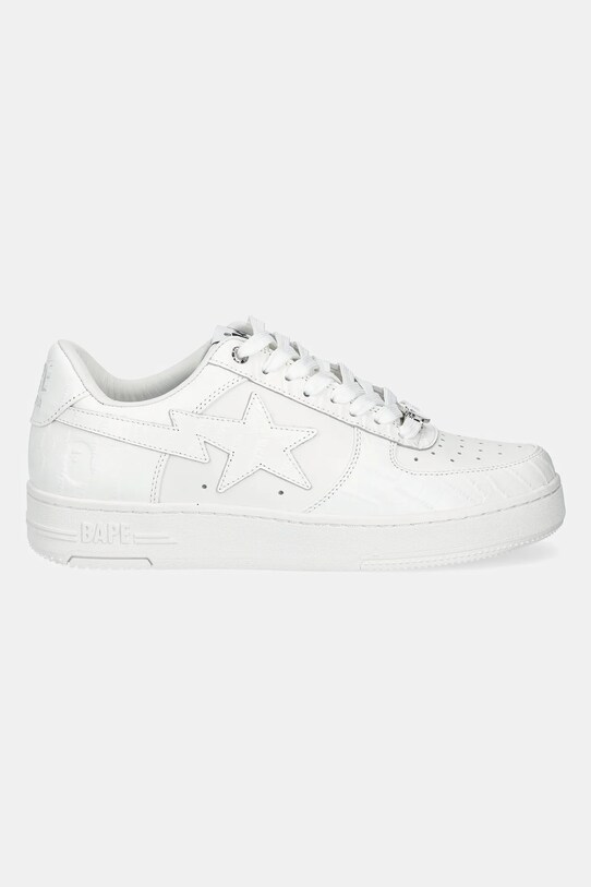 A Bathing Ape leather sneakers BAPE STA #3 M2 1K80191303 white SS25