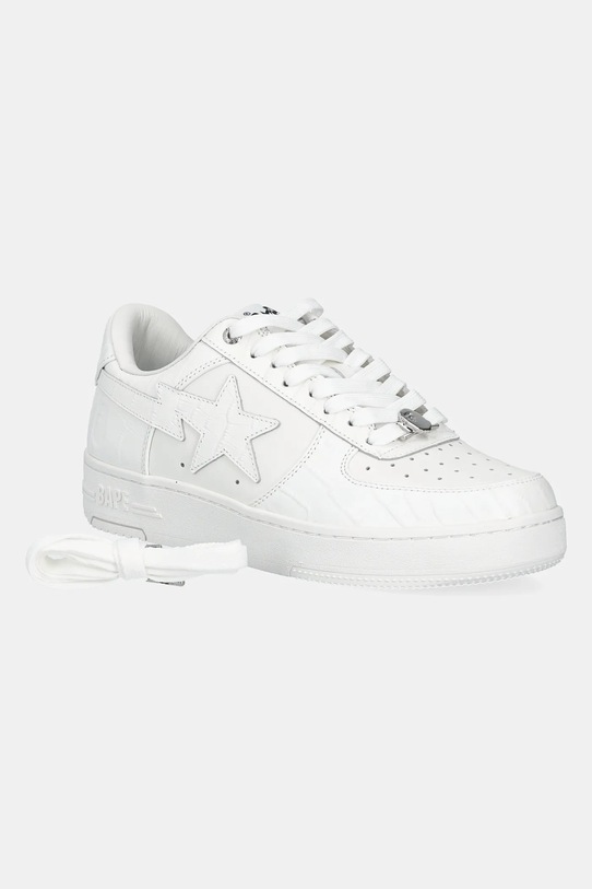 A Bathing Ape leather sneakers BAPE STA #3 M2 1K80191303 white