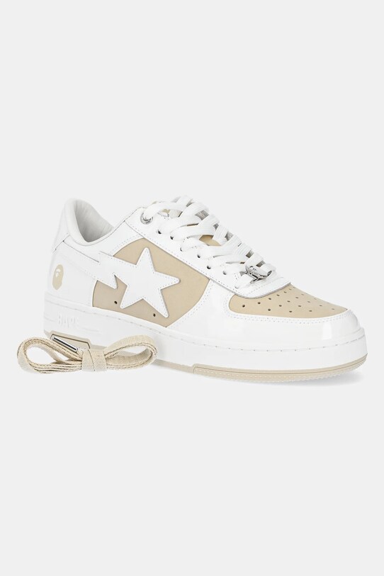 Kožené tenisky A Bathing Ape BAPE STA #6 M2 1K80191306 béžová