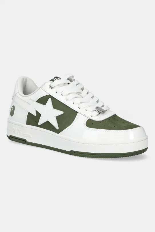 A Bathing Ape sneakersy skórzane BAPE STA #6 M2 niska zielony 1K80191306