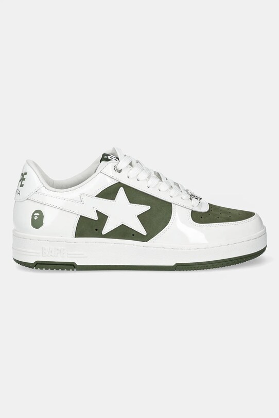 A Bathing Ape sneakers din piele BAPE STA #6 M2 1K80191306 verde SS25