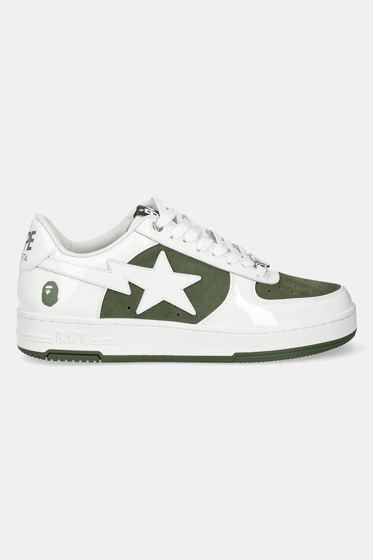 A Bathing Ape leather sneakers BAPE STA #6 M2 1K80191306 green SS25