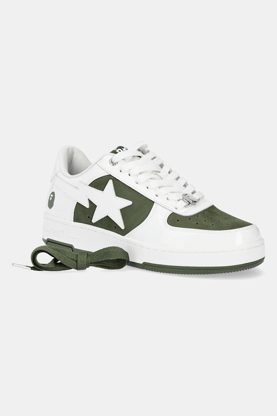 A Bathing Ape leather sneakers BAPE STA #6 M2 1K80191306 green