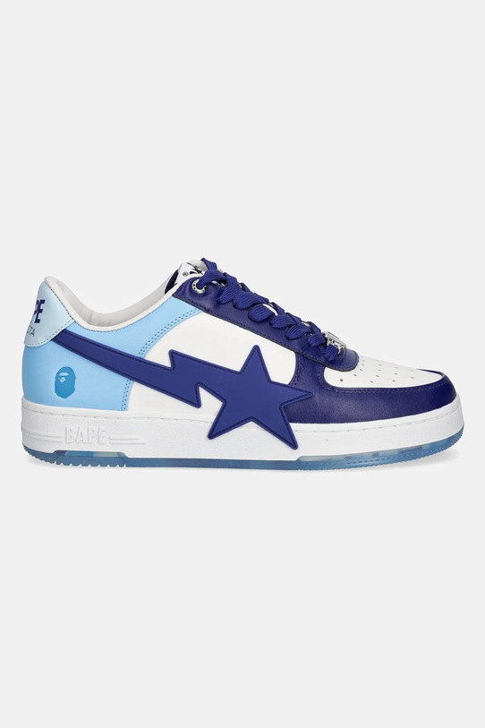 A Bathing Ape sneakersy skórzane BAPESTA OS M2 1K80191309 granatowy SS25