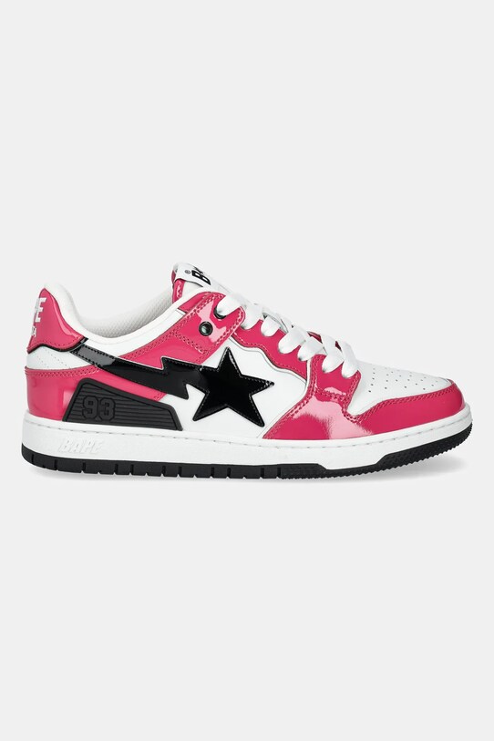 A Bathing Ape sneakers din piele BAPE SK8 STA #2 M2 1K80191311 roz SS25