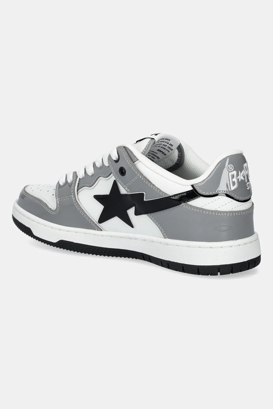 Shoes A Bathing Ape leather sneakers BAPE SK8 STA #2 M2 1K80191311 gray