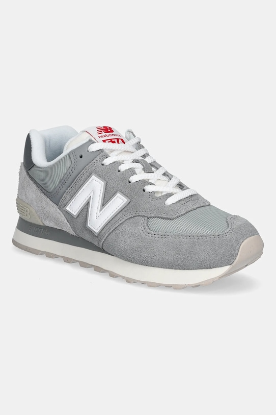 Sneakers boty New Balance 574 semišová kůže šedá U574BKR