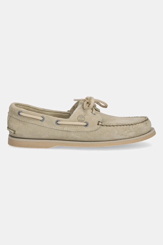 Timberland mokasyny zamszowe Classic Boat TB0A4187EVV1 zielony SS25