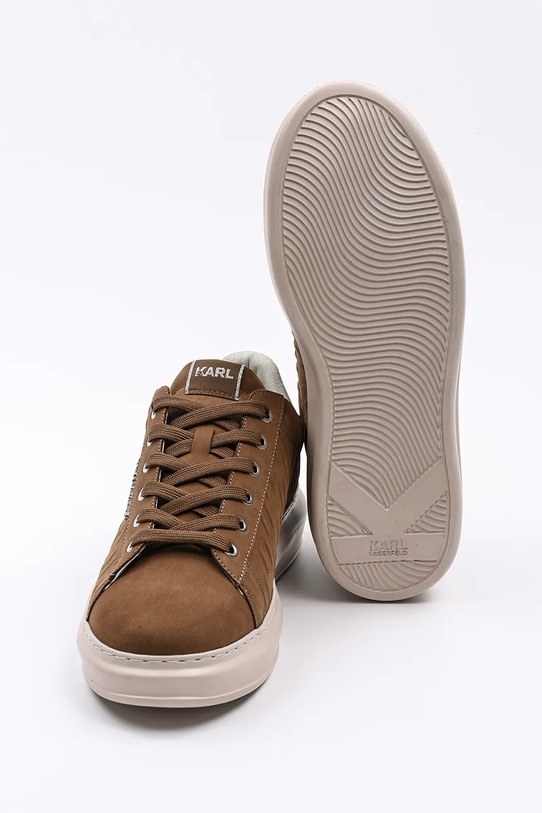 Kožené tenisky Karl Lagerfeld KAPRI MENS KL52547K.233 hnedá